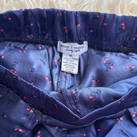 NWT Women's Blue Floral Sleepwear Set size M - Picture 8 of 9